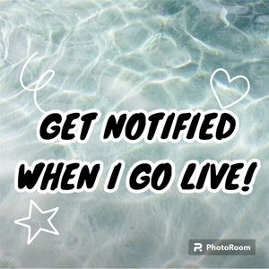 🚨📣Like this post to get notified when I do a live show!